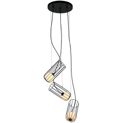 Italux Coco lampa wisząca 3x25 W czarna MDM-3941/3BK