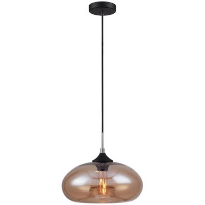 Italux Valio lampa wisząca 1x60 W czarny/lustrzany MDM2093/1 C