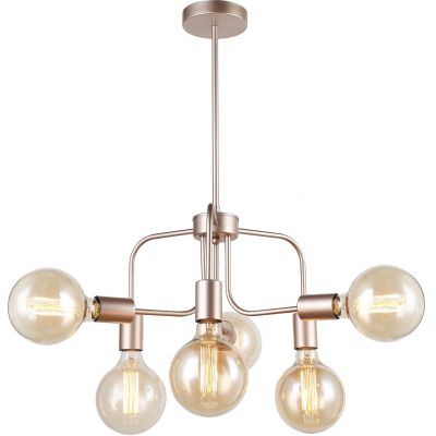 Italux Kristy lampa wisząca 6x60 W złota MDM-3678/6 IGD