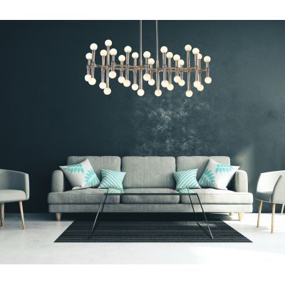 Italux Giovanna lampa wisząca 96 W biała-brązowa MX16009008-38A B