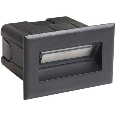 Italux Erba 4K lampa przypodłogowa zewnętrzna 1x3 W czarny piaskowany ONFL-0332-4K