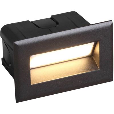 Italux Erba 4K lampa przypodłogowa zewnętrzna 1x3 W czarny piaskowany ONFL-0332-4K