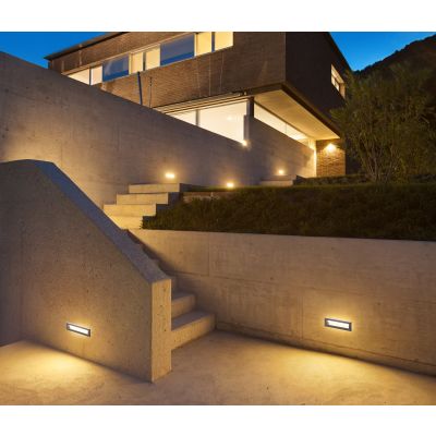 Italux Erba 4K lampa przypodłogowa zewnętrzna 1x5 W czarny piaskowany ONFL-0352-4K