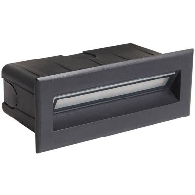 Italux Erba 4K lampa przypodłogowa zewnętrzna 1x5 W czarny piaskowany ONFL-0352-4K