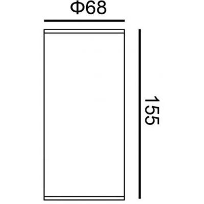 Italux Rima lampa podsufitowa zewnętrzna 1x10 W czarny piaskowany OPN-3022B-3K