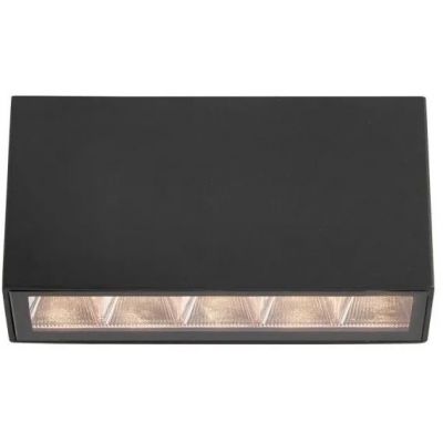 Italux Forli lampa podsufitowa zewnętrzna 1x5 W czarny piaskowany OWL-2015-4K