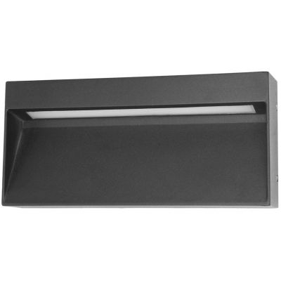 Italux Fenis 3K kinkiet zewnętrzny 1x5 W czarny piaskowany OWL-2695-3K