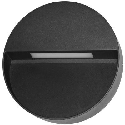 Italux Piana 3K kinkiet zewnętrzny 1x3 W czarny piaskowany OWL-4153-3K