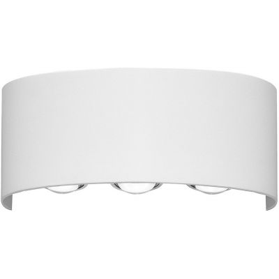 Italux Ortelo kinkiet zewnętrzny 3x6 W biały OWL-451-3-WH