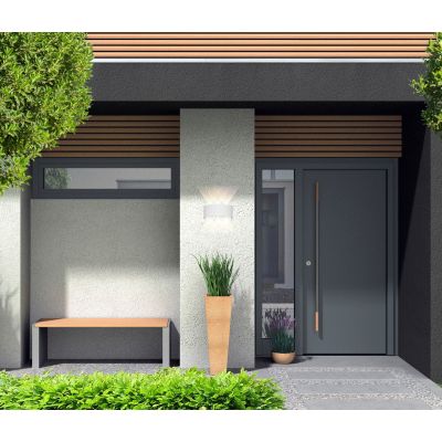 Italux Ortelo kinkiet zewnętrzny 3x6 W biały OWL-451-3-WH