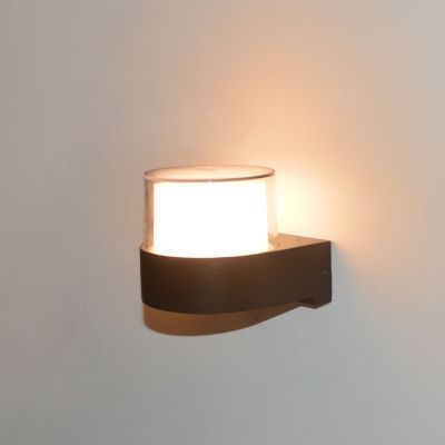 Italux Marti kinkiet zewnętrzny 1x5 W czarny OWL-4626-3K