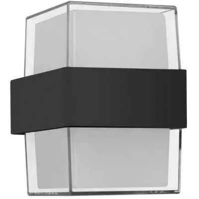 Italux Marti kinkiet zewnętrzny 1x10 W czarny piaskowany OWL-4682-3K