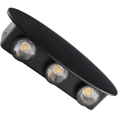 Italux Pontas kinkiet zewnętrzny 1x6 W czarny OWL-55034-BK