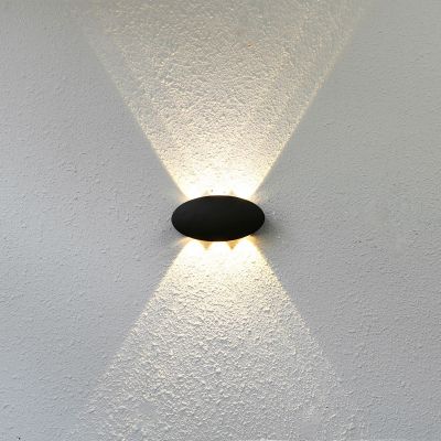 Italux Pontas kinkiet zewnętrzny 1x6 W czarny OWL-55034-BK