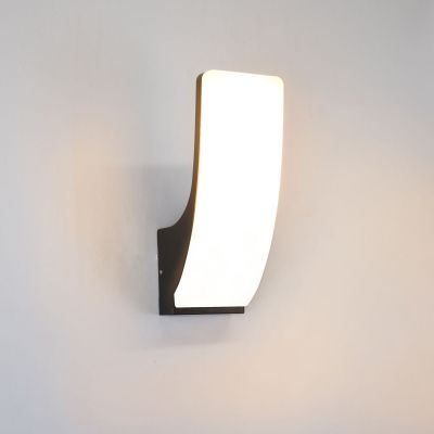 Italux Nutri kinkiet zewnętrzny 1x15 W czarny OWL-61916-BK