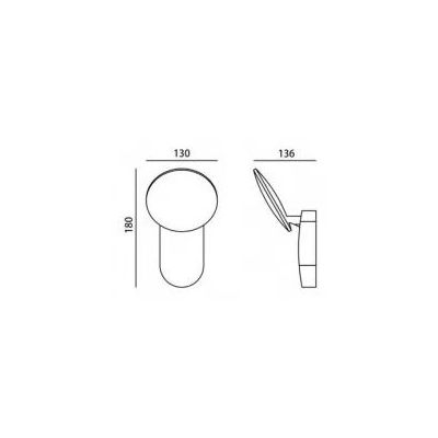 Italux Monti kinkiet zewnętrzny 1x7 W czarny piaskowany OWL-6214-3K