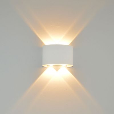 Italux Ortelo kinkiet zewnętrzny 4x4 W biały OWL-6650-2-WH-3K