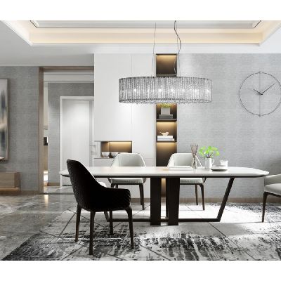 Italux Anabella lampa wisząca 6x42 W srebrna P0207-06E-F4QL