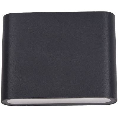 Italux Romano kinkiet zewnętrzny 1x6 W czarny PL-206B