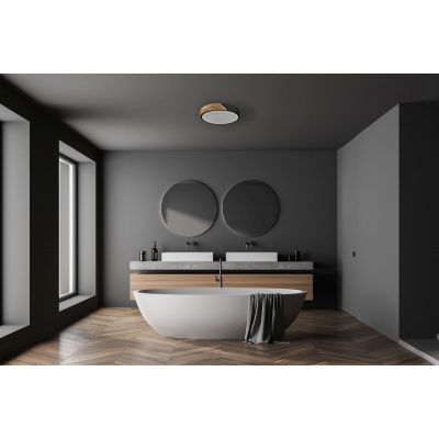 Italux Nastro plafon 1x24 W czarny PLF-13186-BK-WO