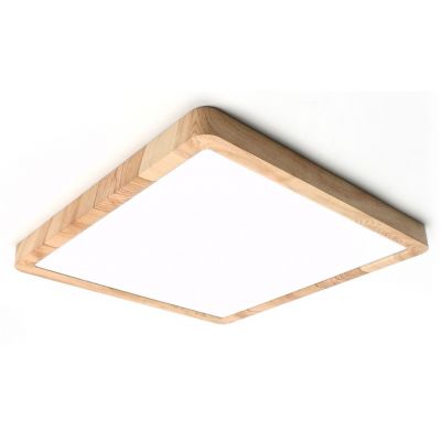 Italux Olbis plafon 1x24 W drewno PLF-63827-300L-24W-WO