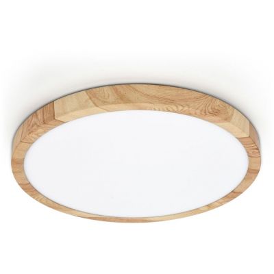 Italux Alata lampa podsufitowa 1x24 W drewno PLF-72836-300R-24W-WO