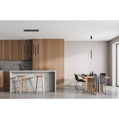 Italux Valdes lampa wisząca 7x35 W czarna PND-22302-7-BK