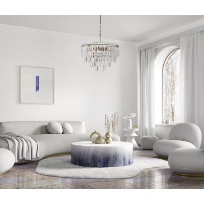 Italux Buena lampa wisząca 9x40 W chrom PND-22320-9-ABR