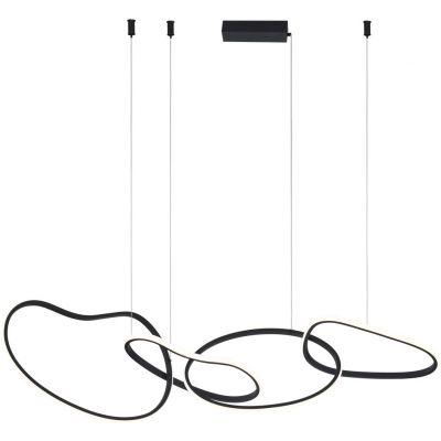 Italux Fonte lampa wisząca 1x60 W czarna PND-22412-S4-BK