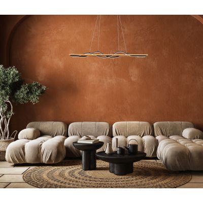 Italux Conato lampa wisząca 2x35 W czarna PND-23848-30W-BK-GD