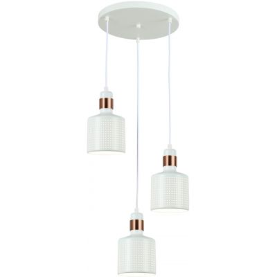 Italux Restenza lampa wisząca 3x40 W biała PND-2439-3-WH