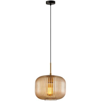 Italux Gavino lampa wisząca 1x40 W złota PND-26476-1-BRO-AMB