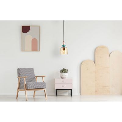 Italux Namos lampa wisząca 1x40 W mosiądz PND-27092A-MC-BRO