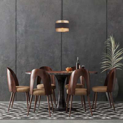 Italux Bans lampa wisząca 1x40 W czarna-złota PND-27467-1-BK-GD