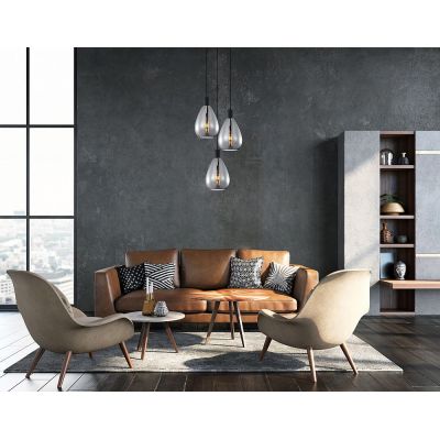 Italux Zulo lampa wisząca 3x40 W czarna PND-27812-3A-BK-SG