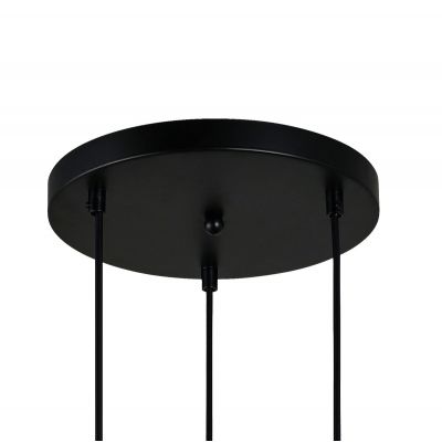 Italux Zulo lampa wisząca 3x40 W czarna PND-27812-3A-BK-SG