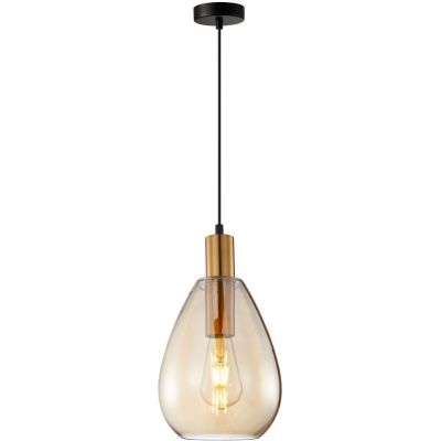 Italux Zulo lampa wisząca 1x40 W mosiądz PND-27812-BRO-AMB