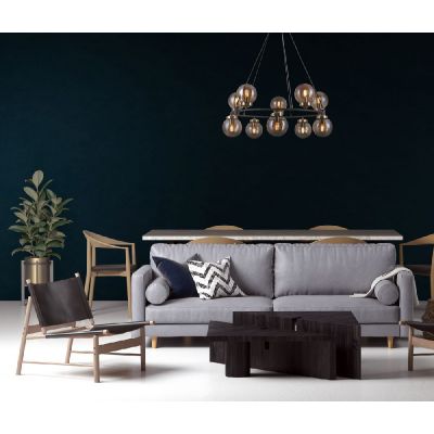 Italux Galvez lampa wisząca 10x5 W mosiądz PND-28622-10A