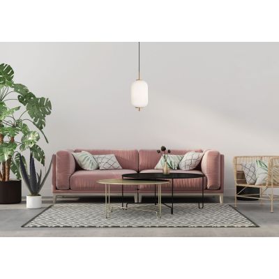 Italux Olmeto lampa wisząca 1x10 W złota PND-28798-1-GD-WH