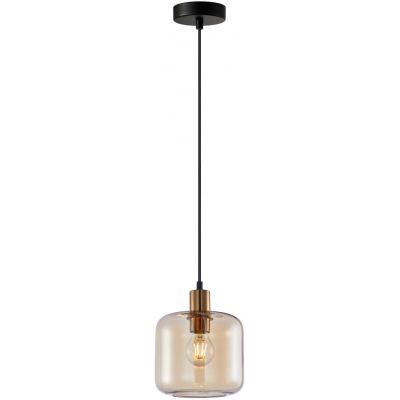 Italux Zona lampa wisząca 1x40 W złota PND-29257A-1-BRO-AMB