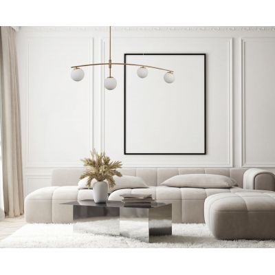 Italux Senai lampa wisząca 4x5 W mosiądz PND-31322-4-HB