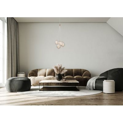 Italux Butero lampa wisząca 5x4 W złota-bursztynowa PND-34359-5-HBR-AMB