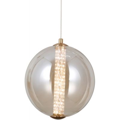 Italux Butero lampa wisząca 1x9 W złota-bursztynowa PND-34359-M-HBR-AMB