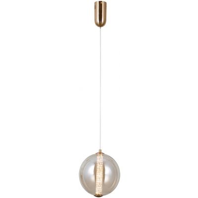 Italux Butero lampa wisząca 1x9 W złota-bursztynowa PND-34359-M-HBR-AMB