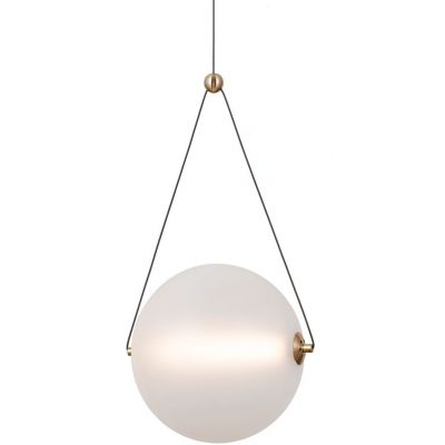 Italux Rastia lampa wisząca 1x12 W złota-opal PND-34361-L-HBR-OPAL