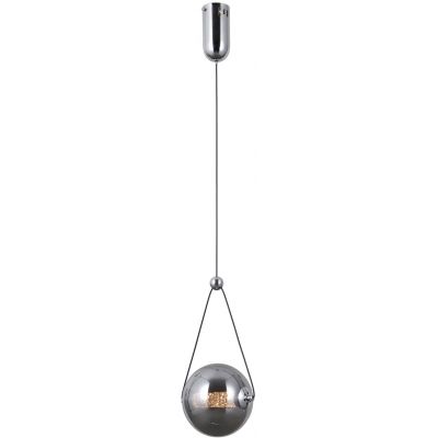 Italux Rastia lampa wisząca 1x6 W chrom-przydymiona PND-34361-S-CH-SG