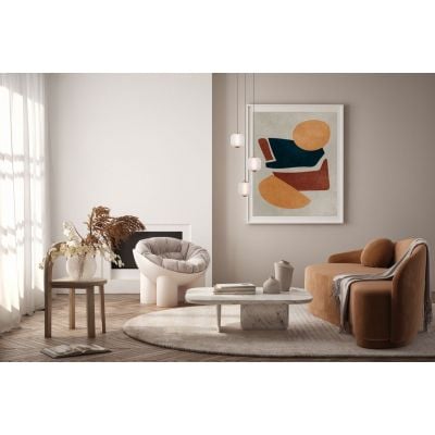 Italux Ganti lampa wisząca 1x8 W złota-opal PND-34362-3-HBR-OPAL