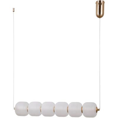 Italux Ganti lampa wisząca 1x15 W złota-opal PND-34362-6H-HBR-OPAL