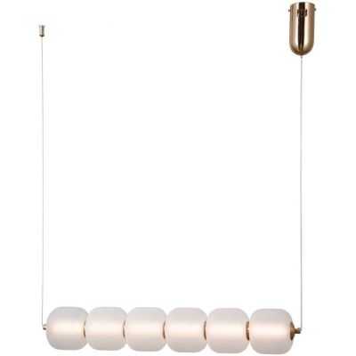 Italux Ganti lampa wisząca 1x15 W złota-opal PND-34362-6H-HBR-OPAL