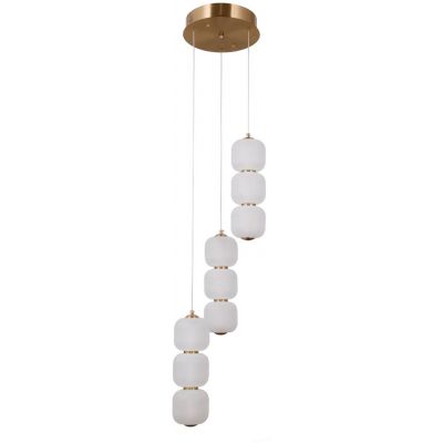 Italux Ganti lampa wisząca 20 W złota-opal PND-34362-9-HBR-OPAL
